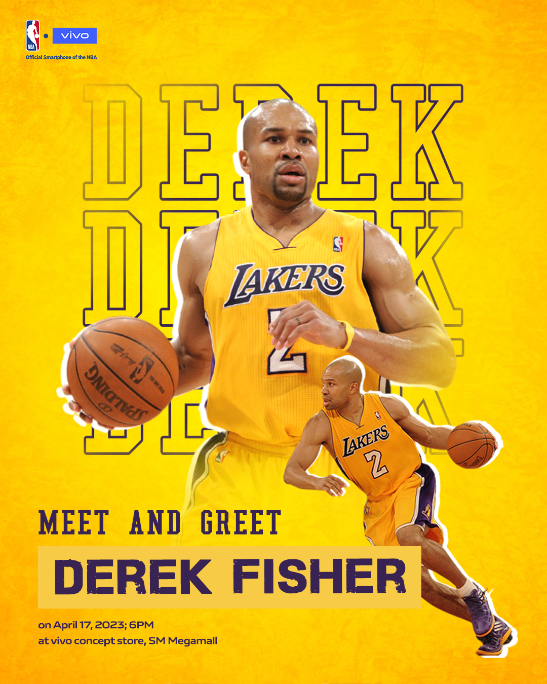 vivo to host meet and greet with 5x NBA Champion Derek Fisher on April 17